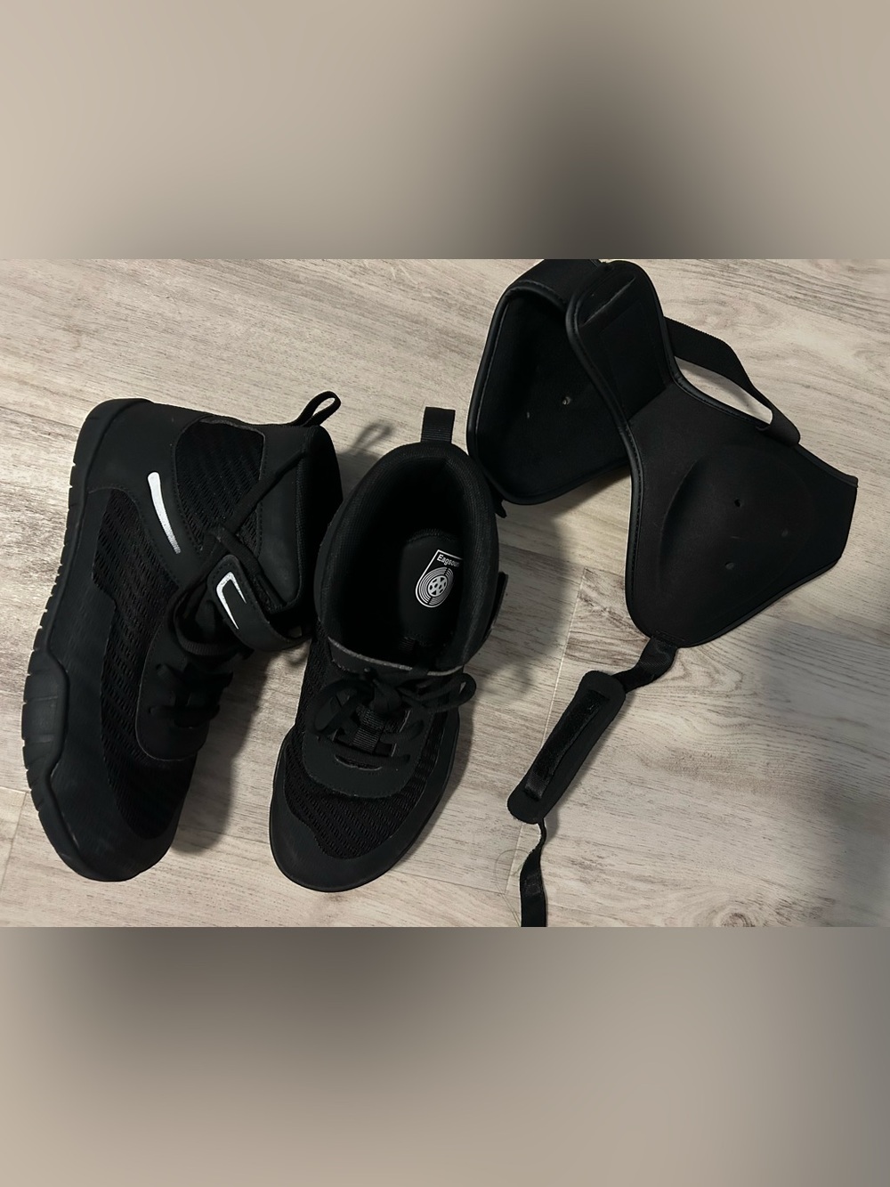 Like New Youth Wrestling Shoes & Headgear